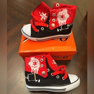 Collection O Red and Black Sports Sneakers